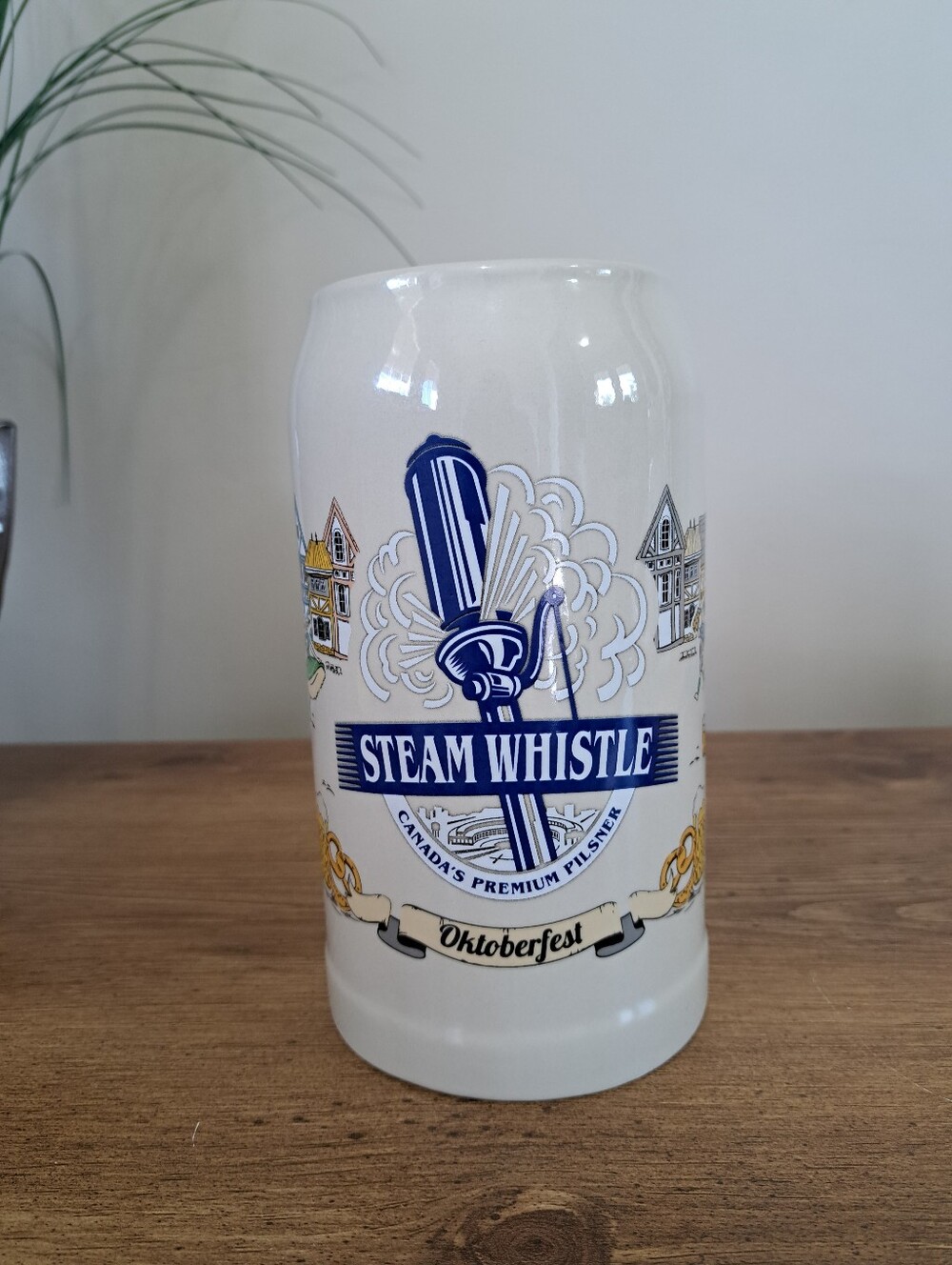 Steam Whistle Oktoberfest Ceramic Beer Stein Collectible Pottery Mugs Drinkware